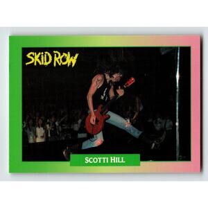 Skid Row Scotti Hill 1991 RockCards Brockum #106